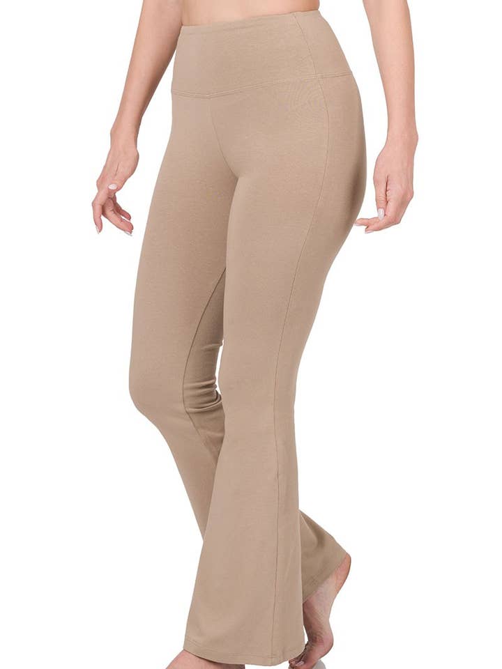Pantalones acampanados de yoga con cintura ancha para venta al por mayor de Vanilla Monkey