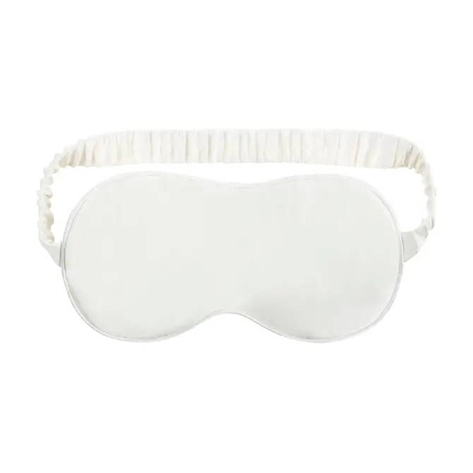 PURE SOL. - Wholesale Sleep/Eye Mask - Blissful Sleep Mulberry Silk Eye Sleep Eye Mask - Ivory