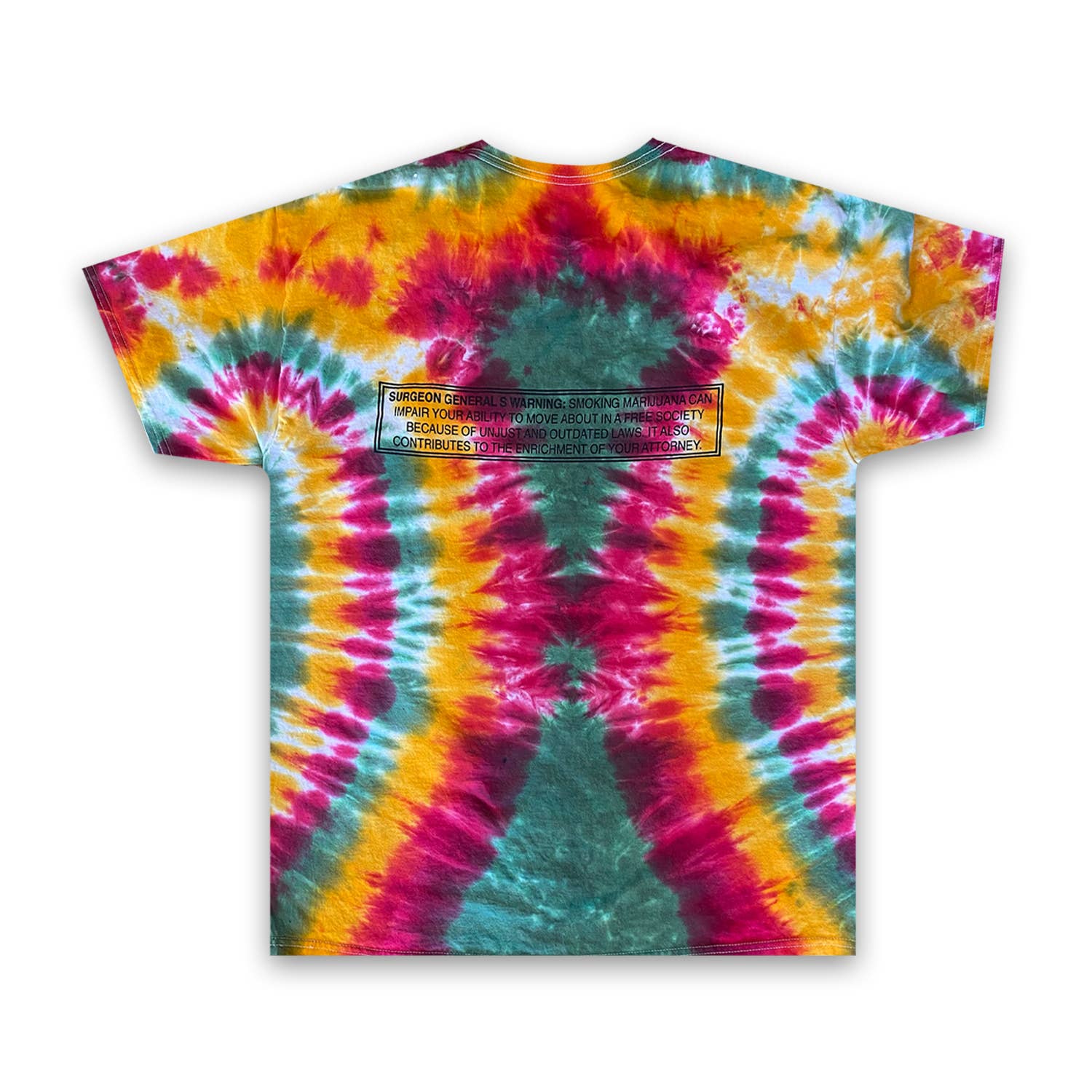 Eye-Dye - Wholesale T-shirt met print - Uniseks - Eye-Dye 'Jah Camel' Tie-Dye met opdruk uit de jaren 901