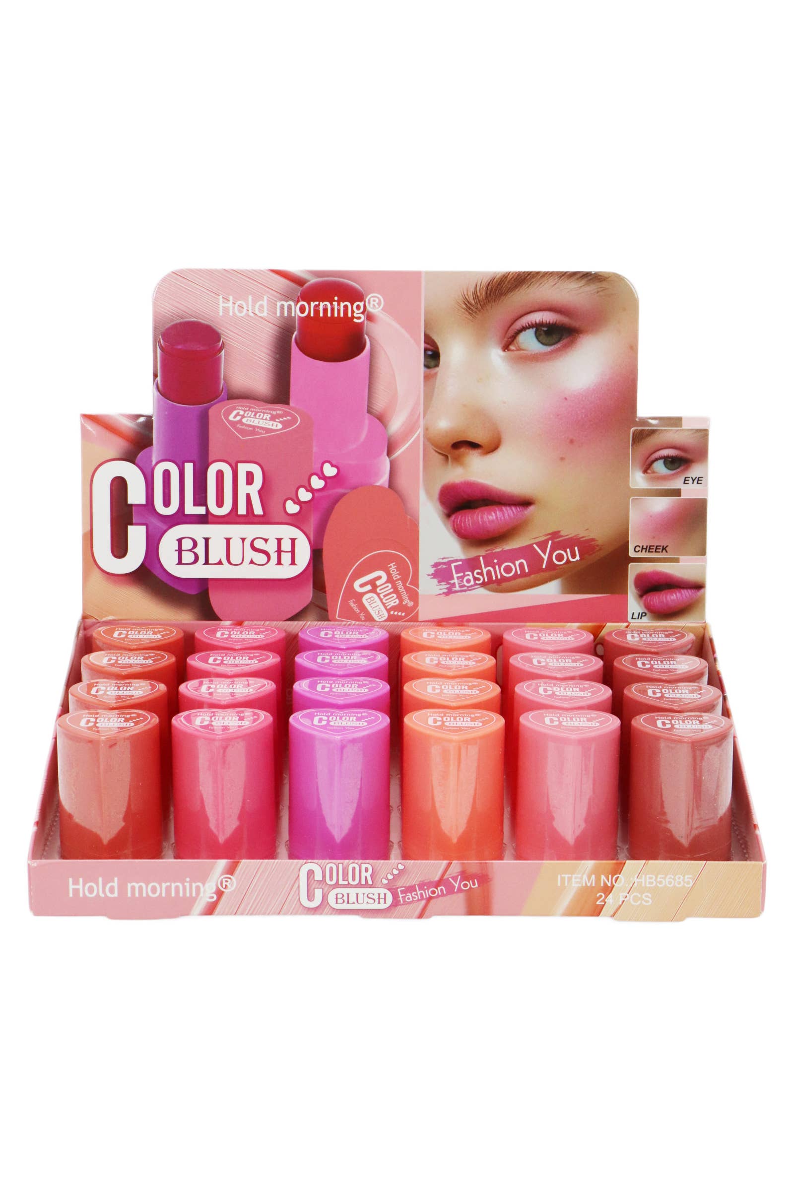 Cap Zone - Wholesale Blush - Heart Cooling Water Jelly Tint Eye Lip Cheek Blush - 24 pcs1