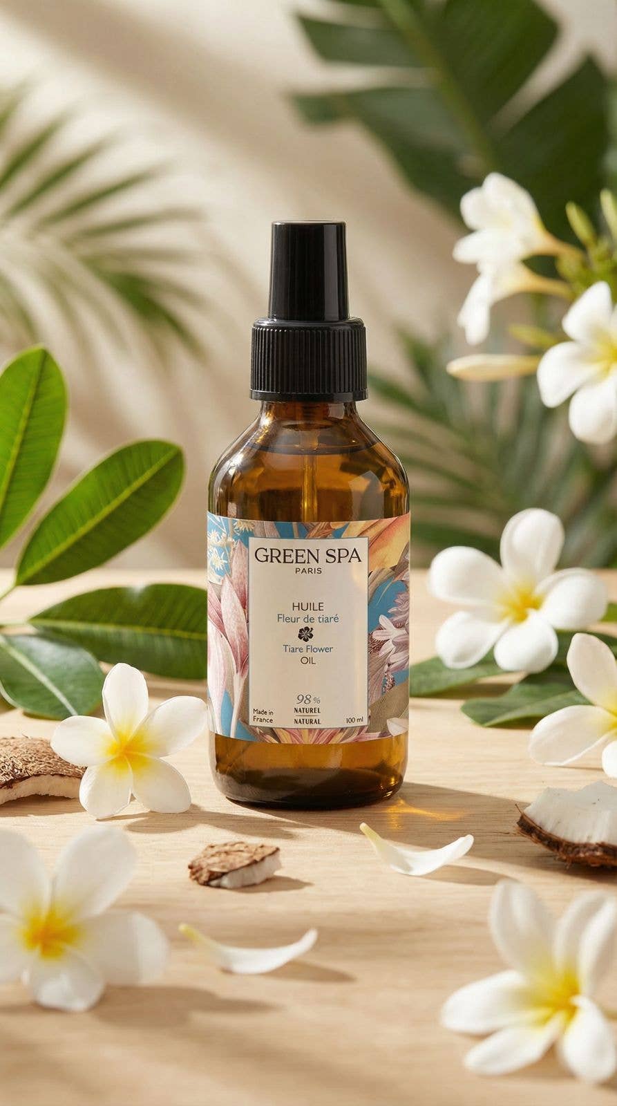 Green Spa – Großhandel Bade-/Körperöl – Tiare-Blütenöl6