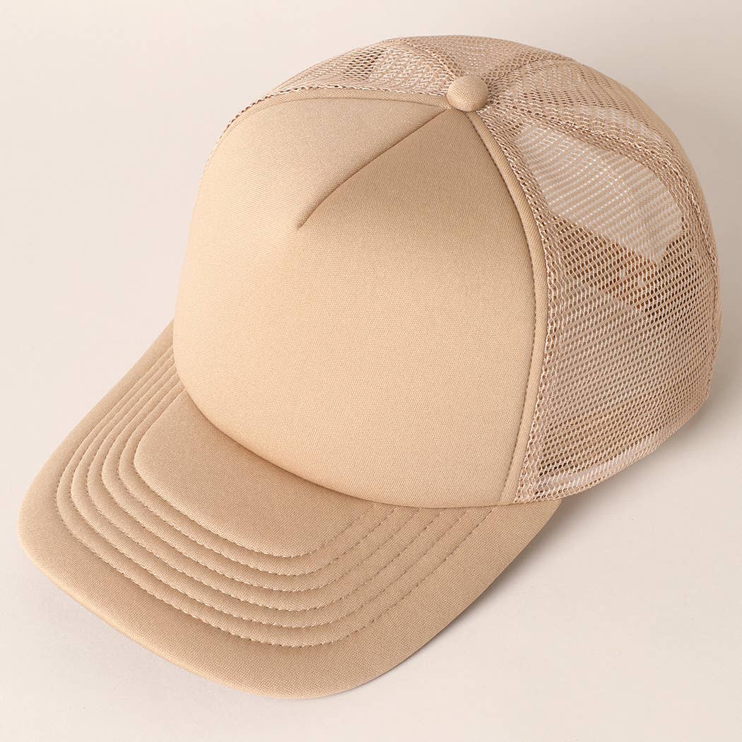 Fashion City - Vendita all'ingrosso Cappellino  da camionista - Unisex - Cappellino trucker con retro in rete e schiuma a tinta unita28