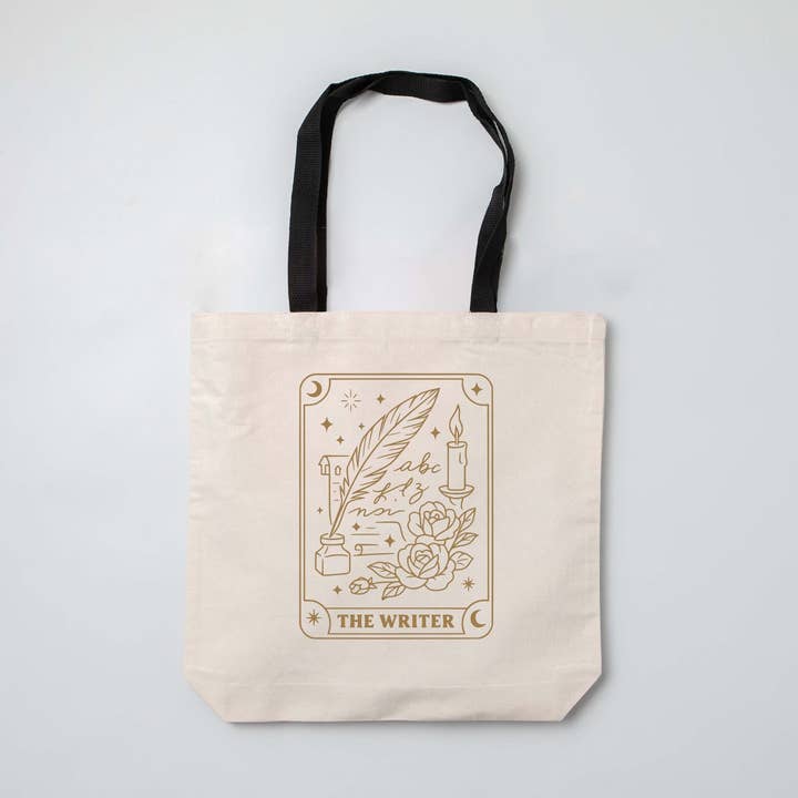 "The Writer" Tarot Themed Book Bag for wholesale by The Obstinate Octopus