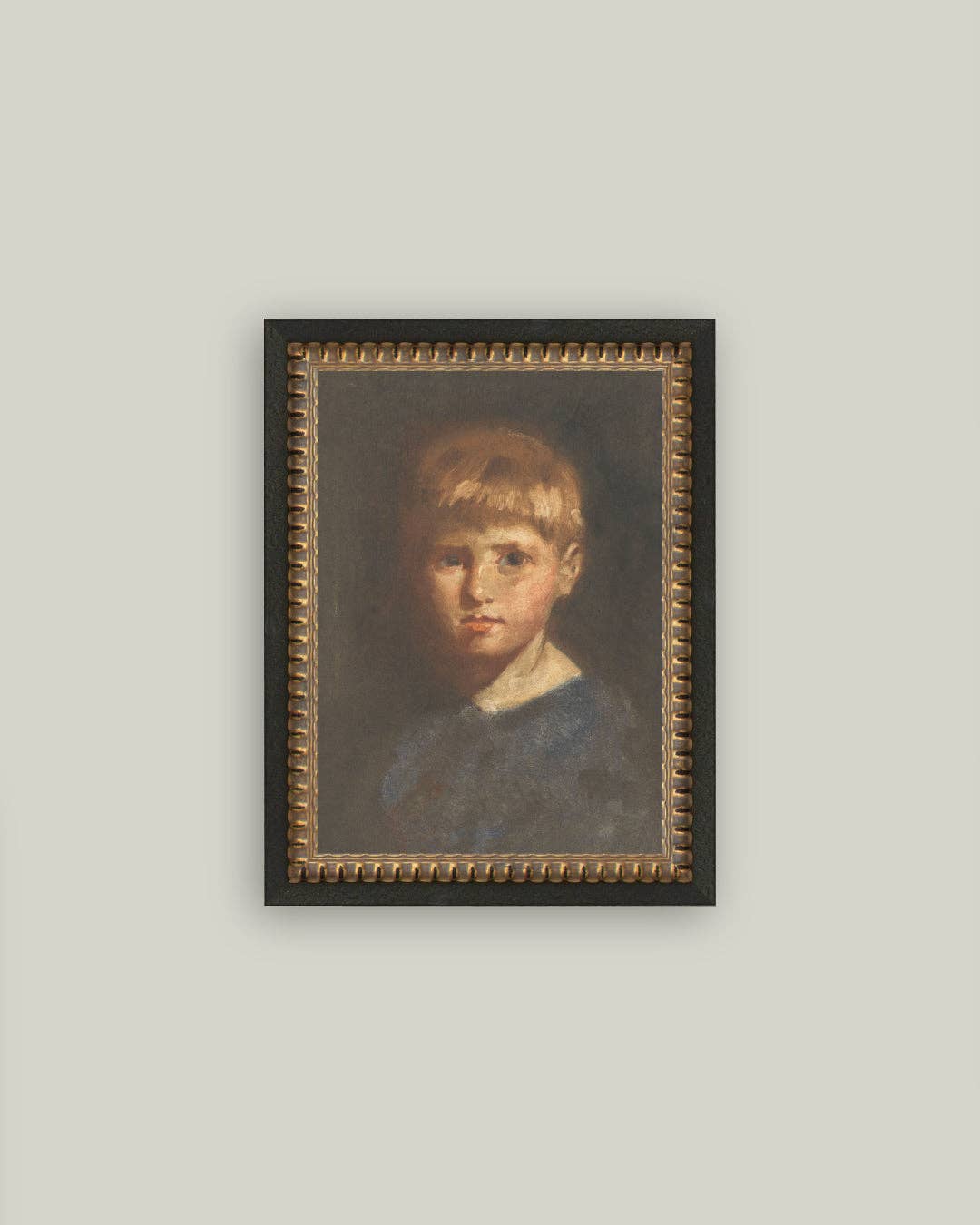 Petal Lane Home – wholesale Art print – Boy in Blue Framed Antique Art2