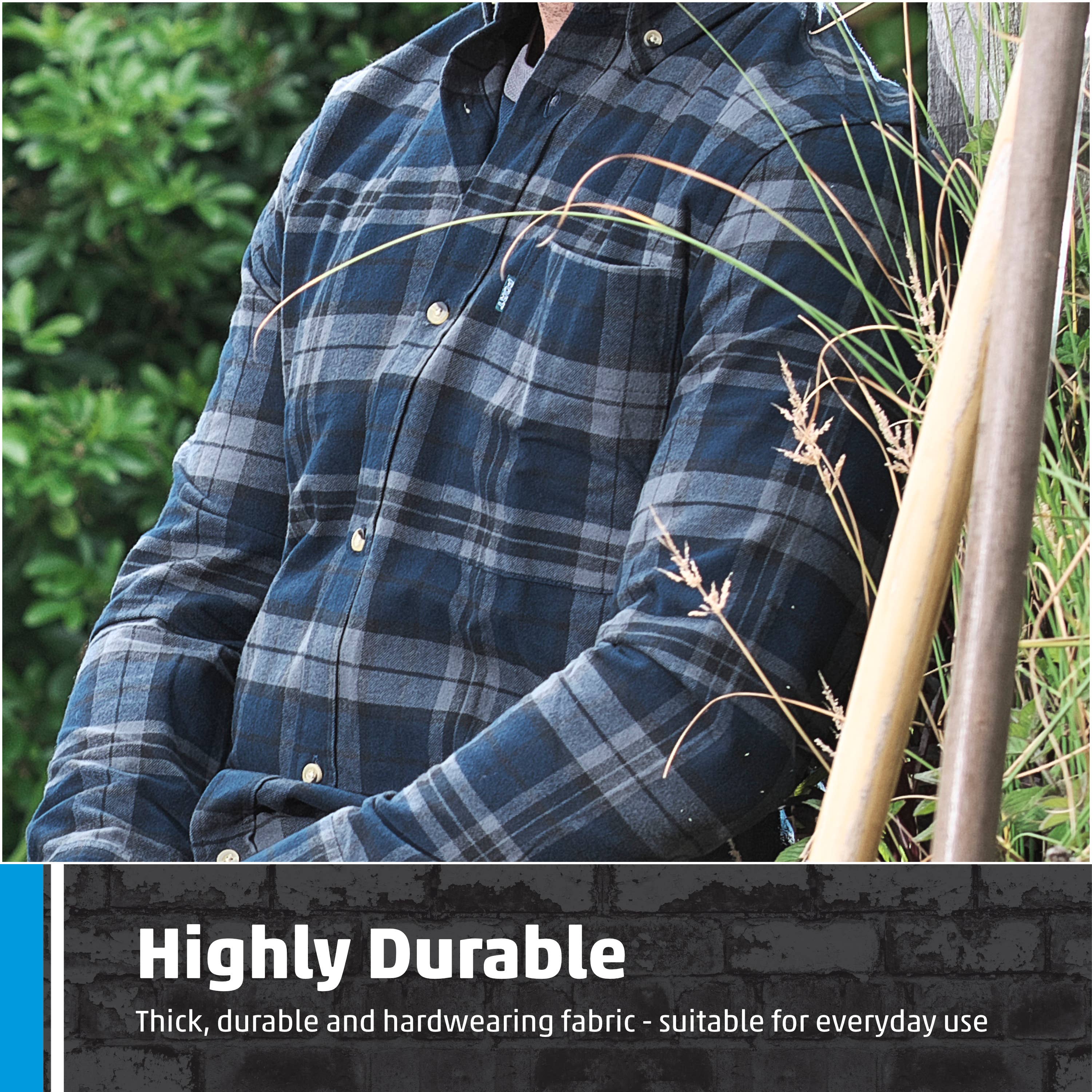 Navy Blue Fort Hyde Shirt, Navy, Long Sleeve Flannel Shirt, Versatile for wholesale on Faire3