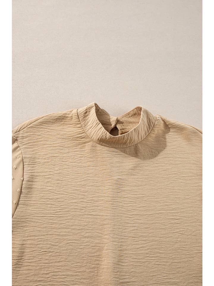 PRETTY BASH - Wholesale Blouse - Women's - Solid Swiss Dot Balloon Sleeve Blouse18