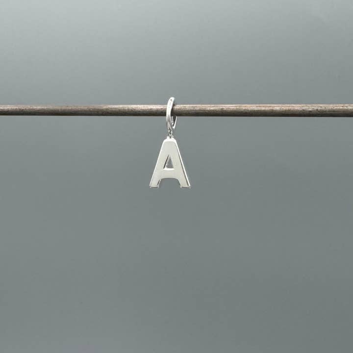 Something Silver - Wholesale Individual Charm/Pendant - Perfect Little Block Letter Initial Charm27