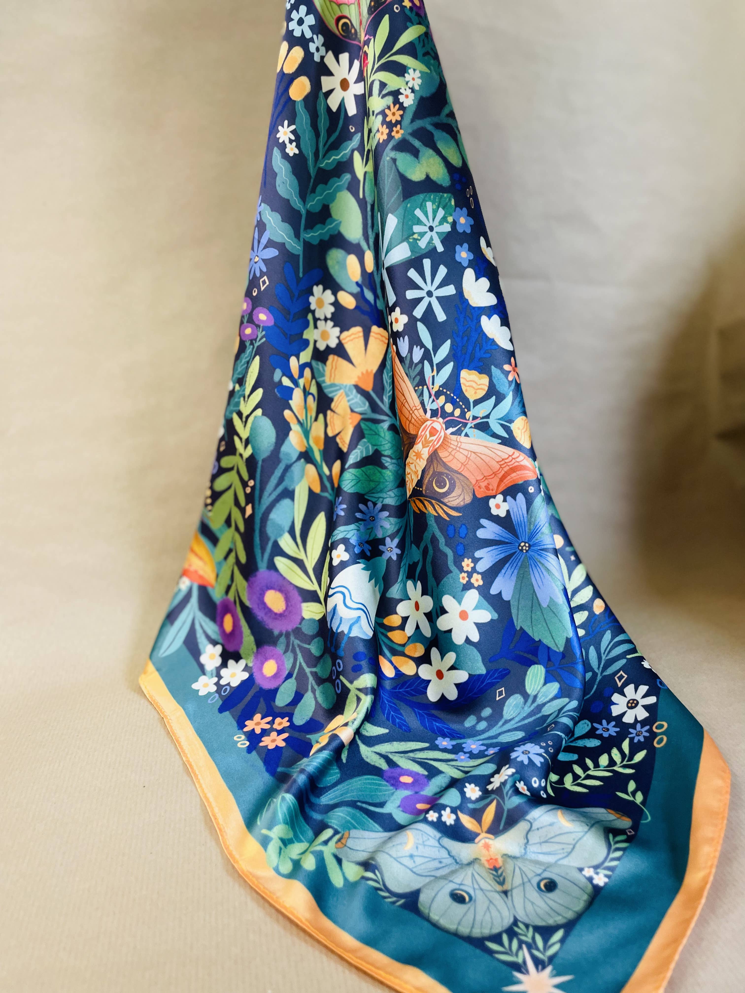 Split Moon Studios - Wholesale Scarf - Women's - Rebirth Moth Motive Scarf1