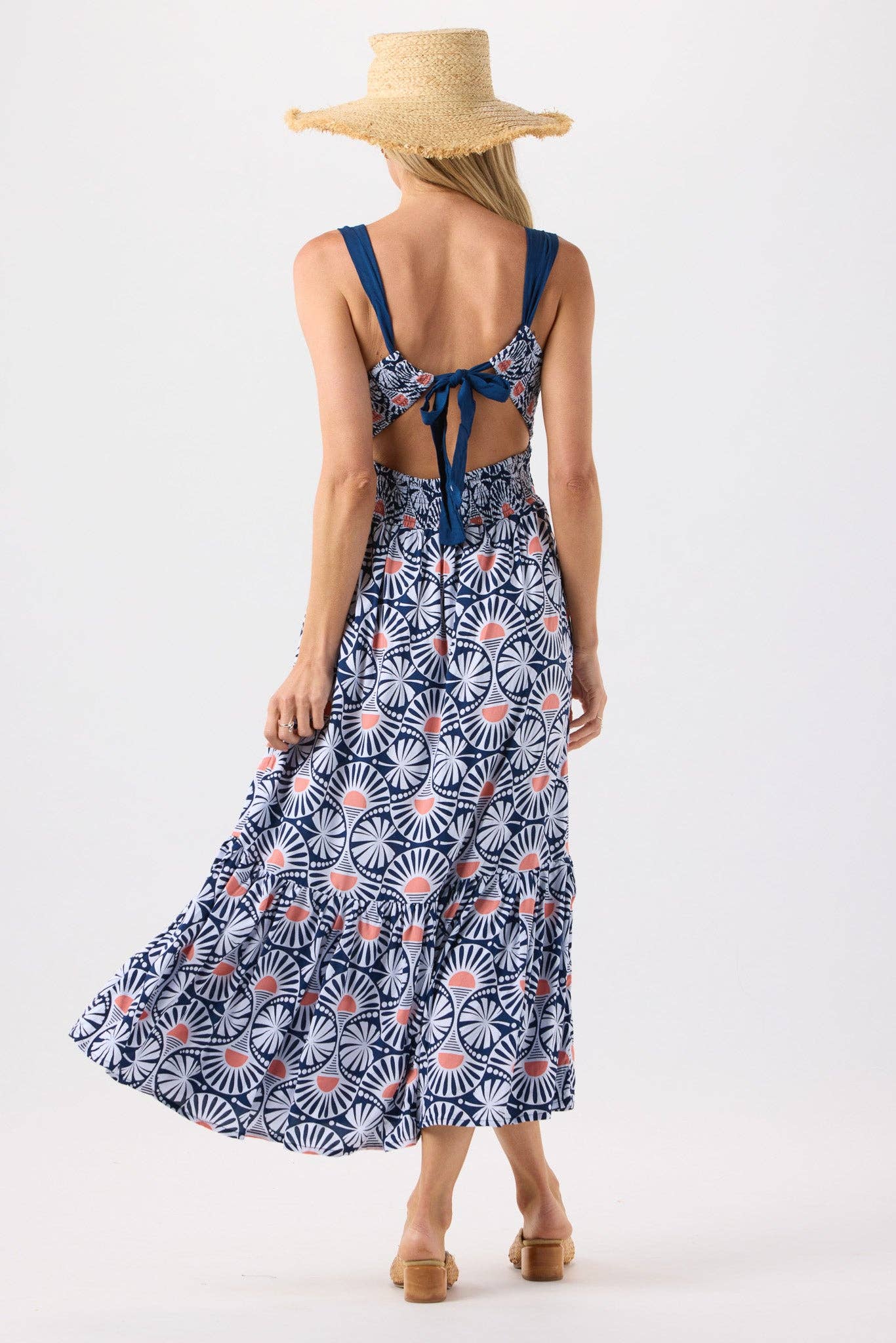 Sunrise Geo Navy Wanderer Maxi Dress for wholesale on Faire1