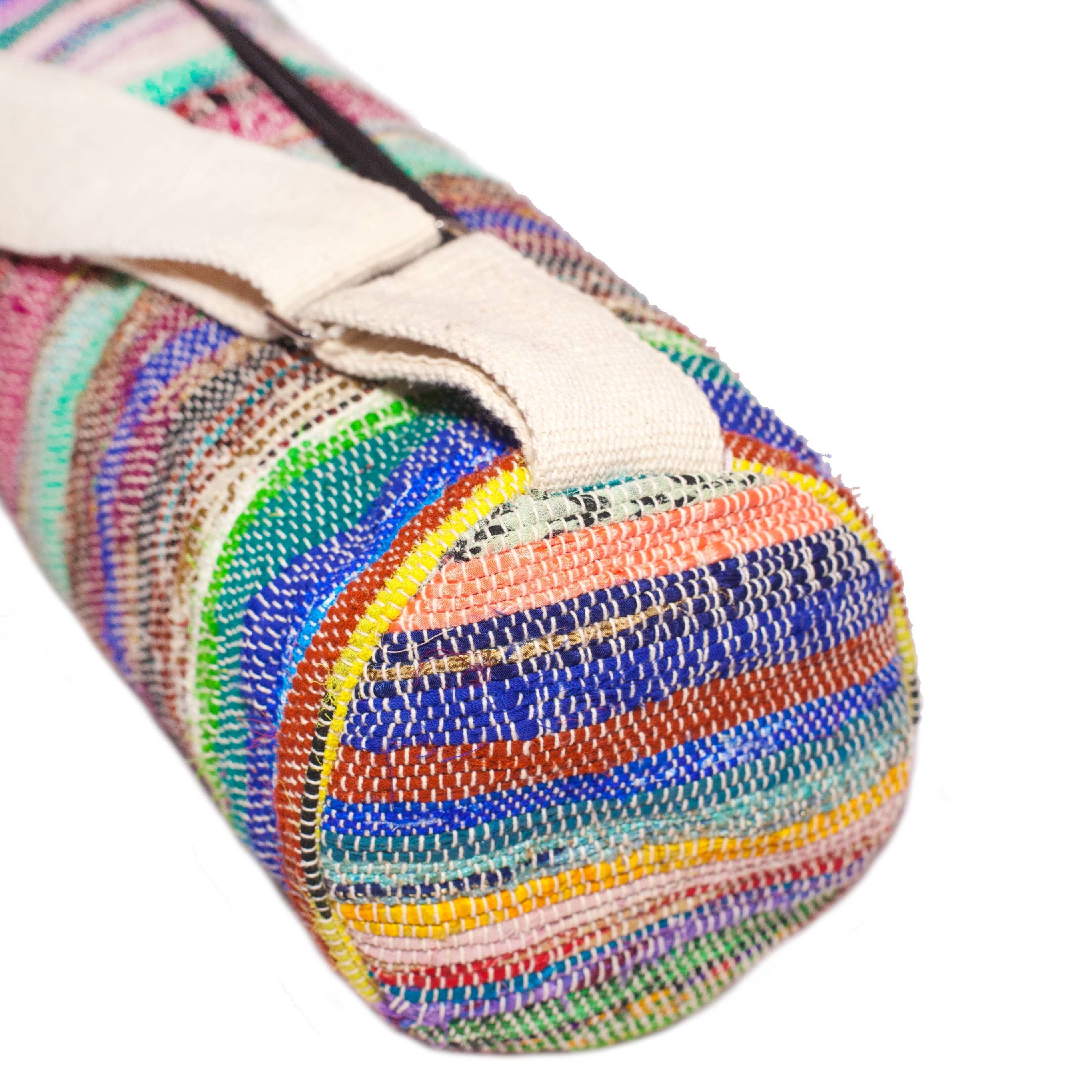 Recycled fabrics Upcycled Sari Yoga Mat Bag for wholesale on Faire2