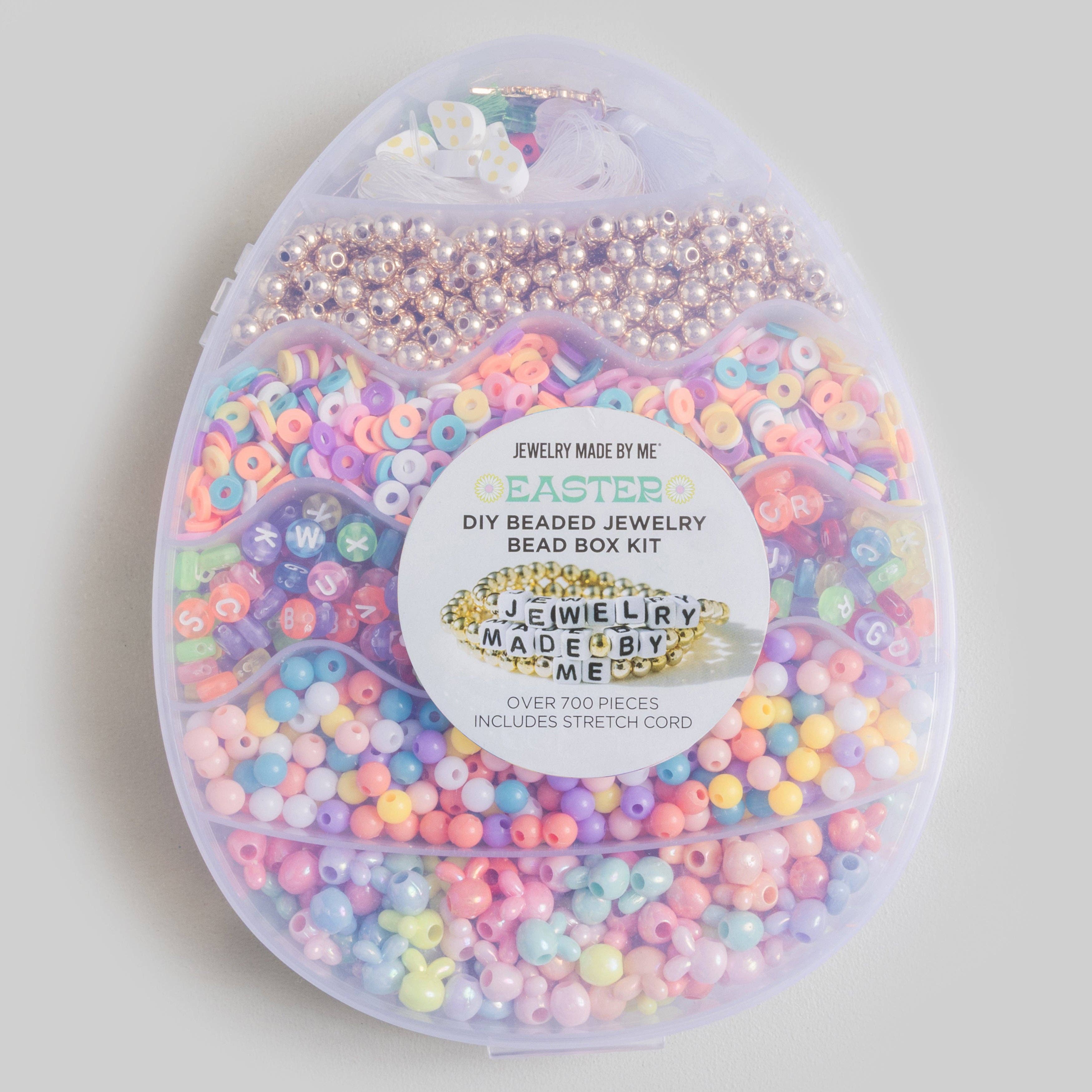 Jewelry Made by Me - Wholesale DIY Jewelry - Kids - Easter Egg Spring Brights Multicolor Letter Bead Kit6