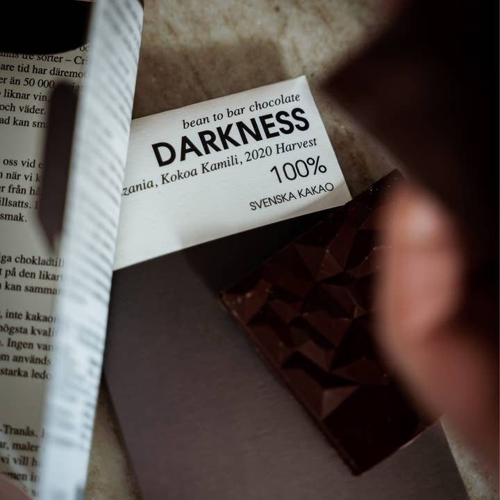 Svenska Kakao - Wholesale Chocolate Bar - Sugarfree Chocolate bar: Darkness 100% - without sugar