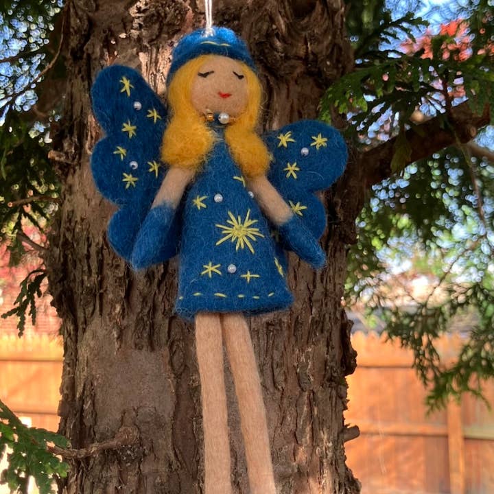Women of the Cloud Forest - Wholesale Ornament - Blossom Fairy Felt Ornament