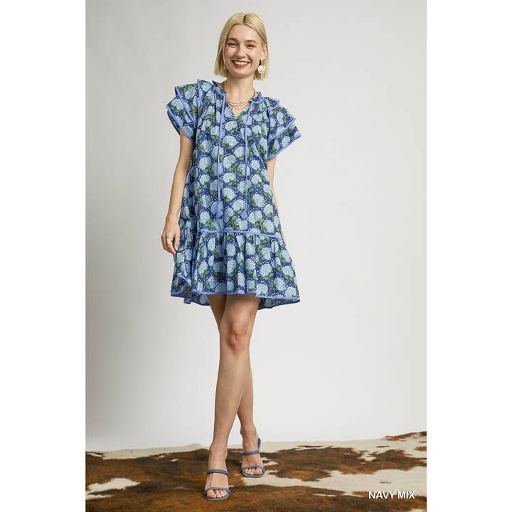 STYLE USA - Wholesale Dress - Women's - Floral Tiered Dress3