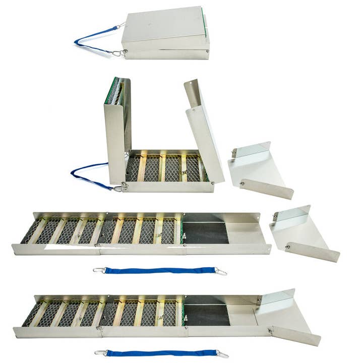Adventure Market – wholesale Sporting accessories – Aluminium Folding Sluice Box - Extended L 50" x W 9"
