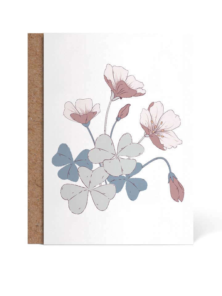 Waldsauerampfer | Botanical Spring Grußkarte für den Großhandel von Forindet