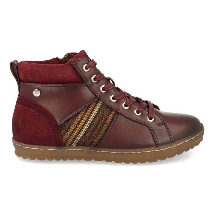 Brideluxe Mayorista - Wholesale Booties - Women's - Women's Comfortable High-Top Sneakers Bordeaux1