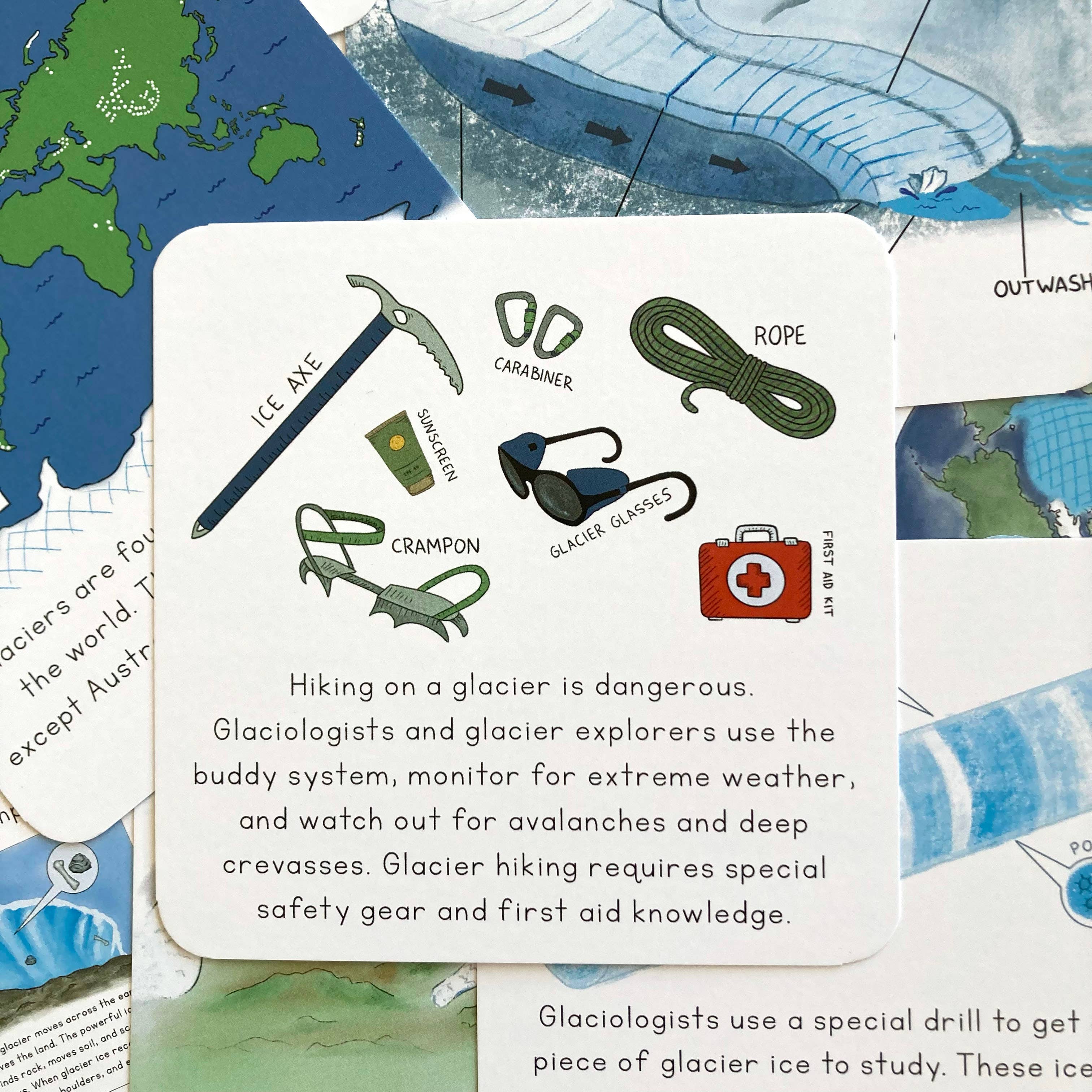 Tiny Nest Studio - Vendita all'ingrosso Carte didattiche - Bambini e neonati - Schede didattiche Glaci9