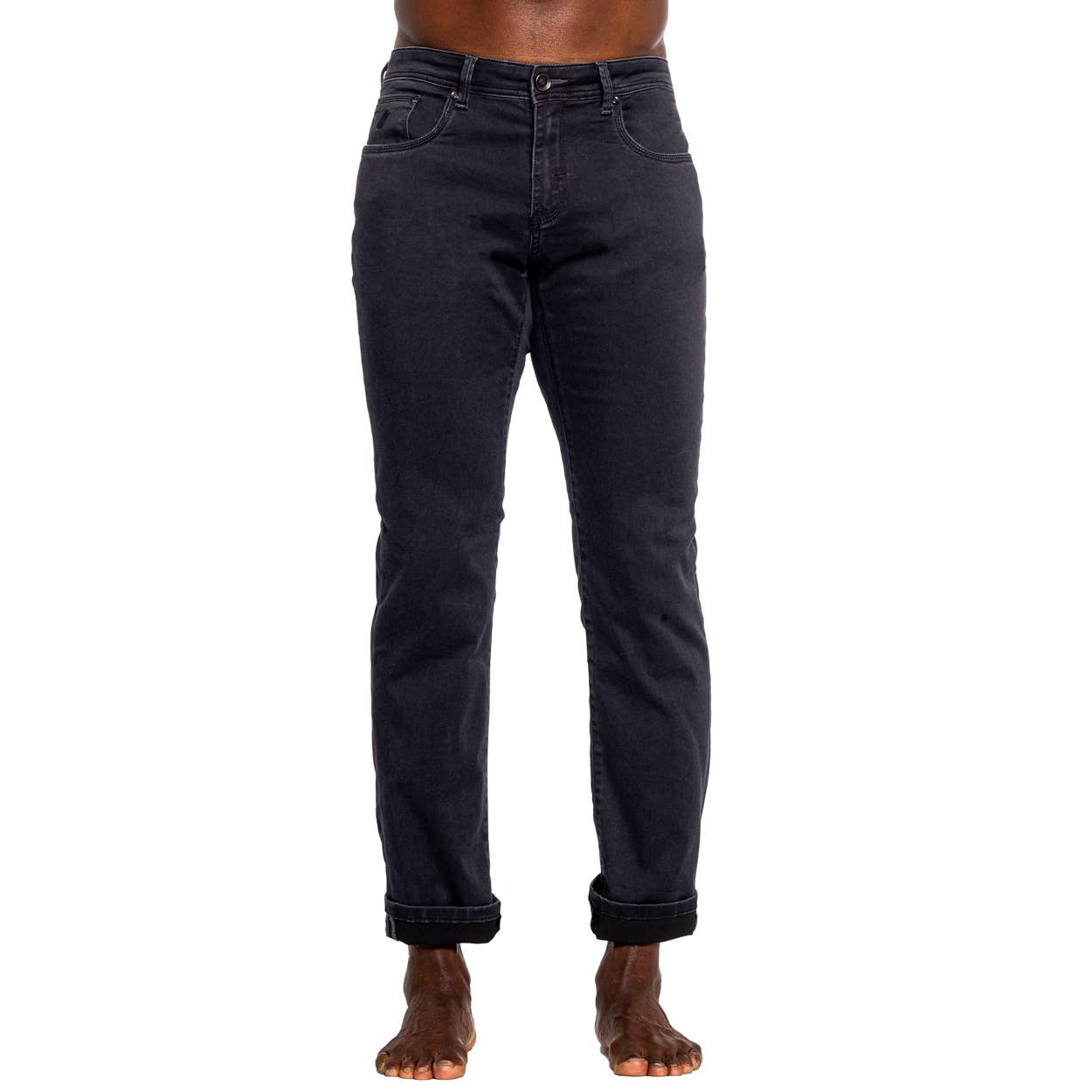 EIGHT X – Großhandel Jeans – Herren – Schlanke Passform Jeans in Kohleschwarz 34"1
