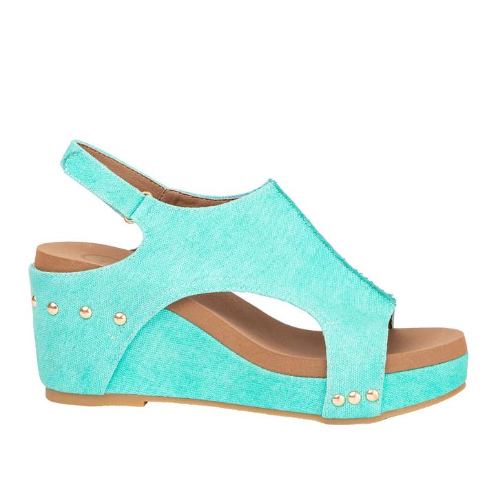 Maker's Shoes - Wholesale Wedges - Women's - Melissa Canva Cork Women Platform with Velcro Slingback