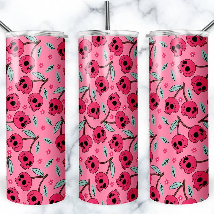 Cute Halloween Tumbler, Halloween Tumbler, Skull Tumbler for wholesale by So Peachy Designs