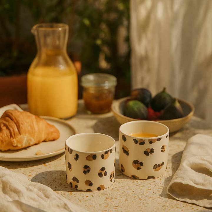 Really Nice Things - Wholesale Coffee Mug - Set of 2 ceramic mugs (CHEETAH)5