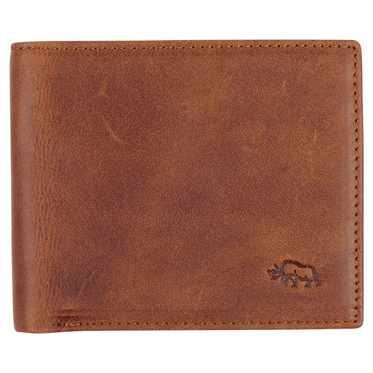 BROWN SOFT GRAIN LEATHER BILLFOLD WALLET WITH LIME GREEN TRIM COLE BROTHERS 