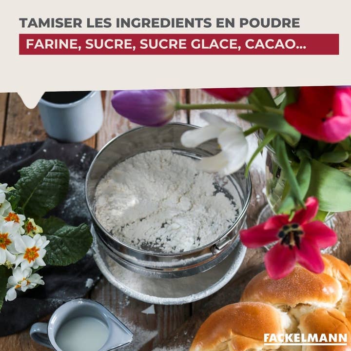 Zenker – Coador por atacado – Peneira de cozinha inox extra fina 18 cm de diâmetro Fackelmann Basic3