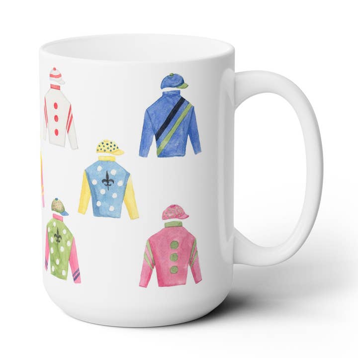 Tasse en céramique Off To The Races - Équestre, Kentucky Derby pour la vente par The Muddy Dog