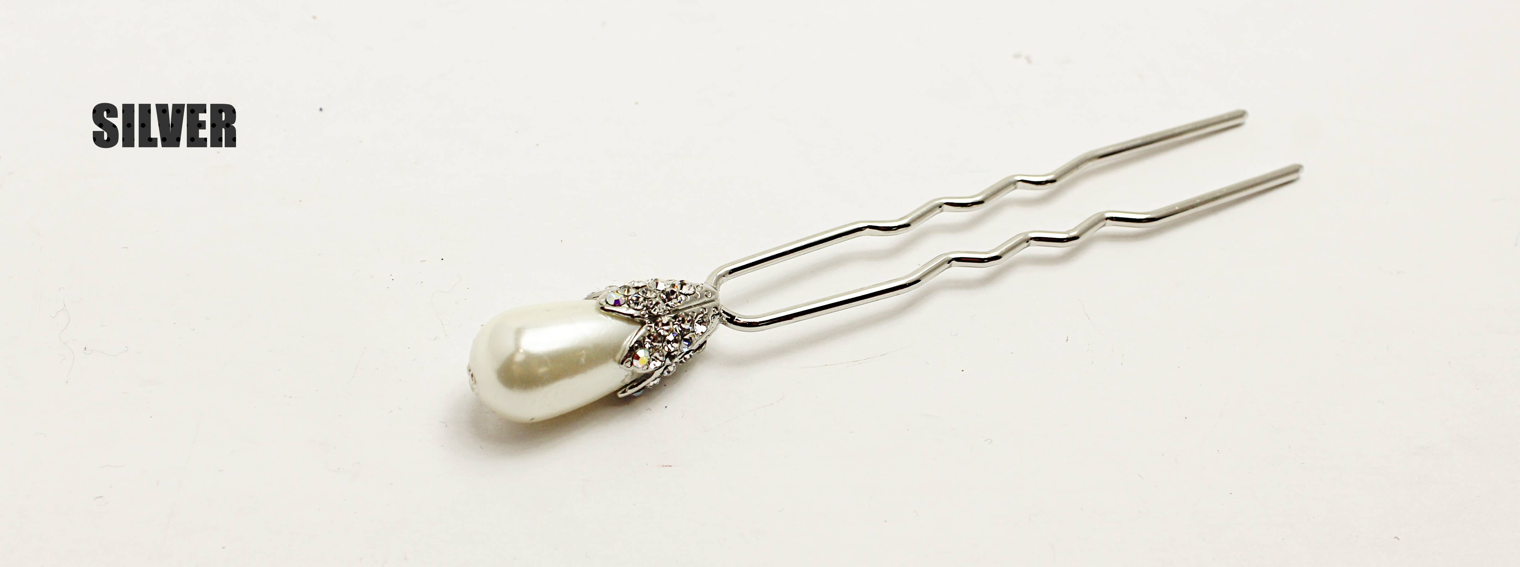 Medusa's Heirlooms - Vendita all'ingrosso Fermaglio per capelli - Donna - Chignons con strass a bulbo di perle1