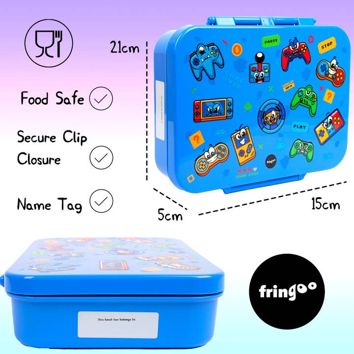 Fringoo Group Ltd - Wholesale Lunch bag/box – Kids - Lunch Box- Gaming Faces2