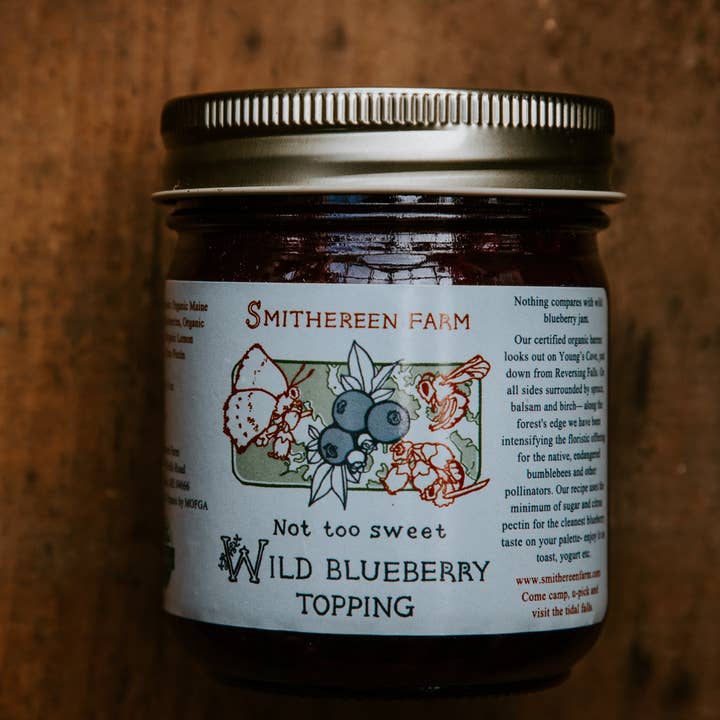 Smithereen Farm - Wholesale Jam/Jelly - Organic Wild Blueberry Topping