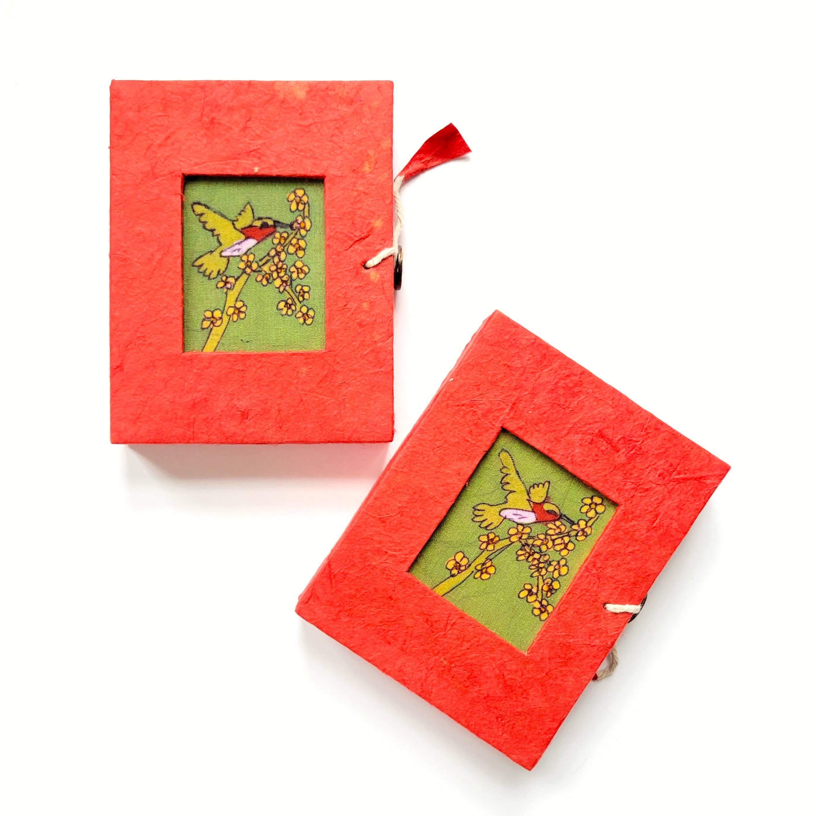 Eclectic Woodchuck - Wholesale Decorative Box - Hummingbird Batik Mini Paper Mache Box4
