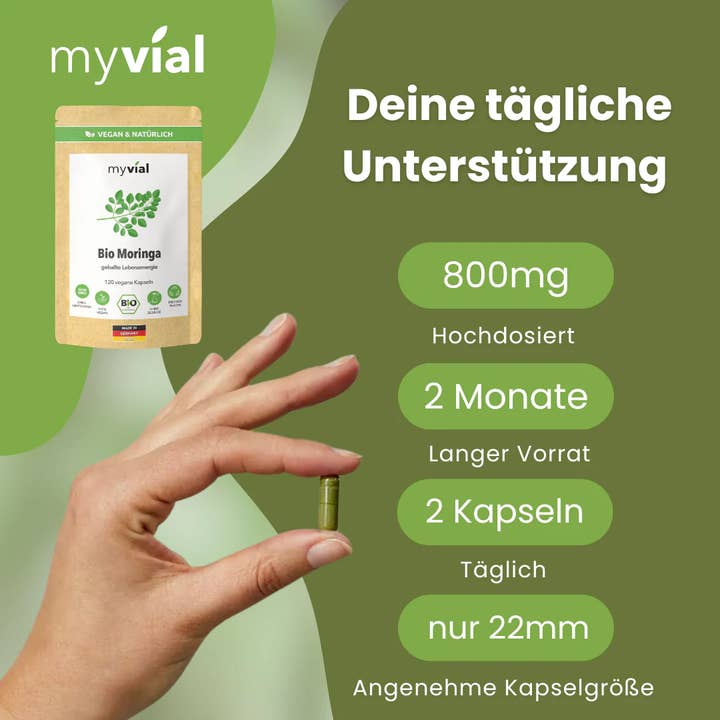 myvial - Wholesale Oral Supplement/Vitamin - Organic Moringa Capsules