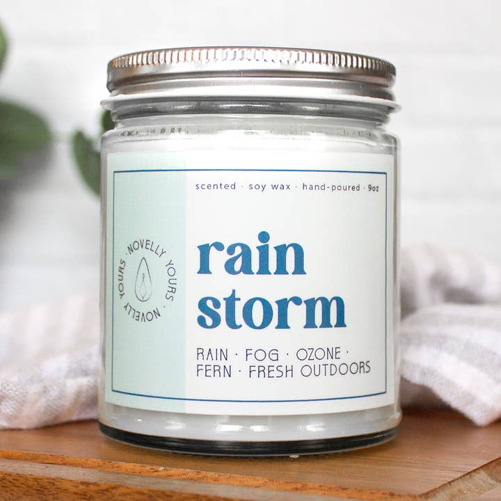 Rain Storm candle | Refreshing Ozone & Petrichor Scent for wholesale by Novelly Yours