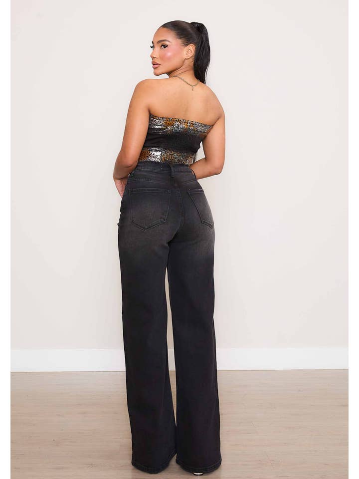 Black Your Everyday Wide Leg Jeans for wholesale on Faire3