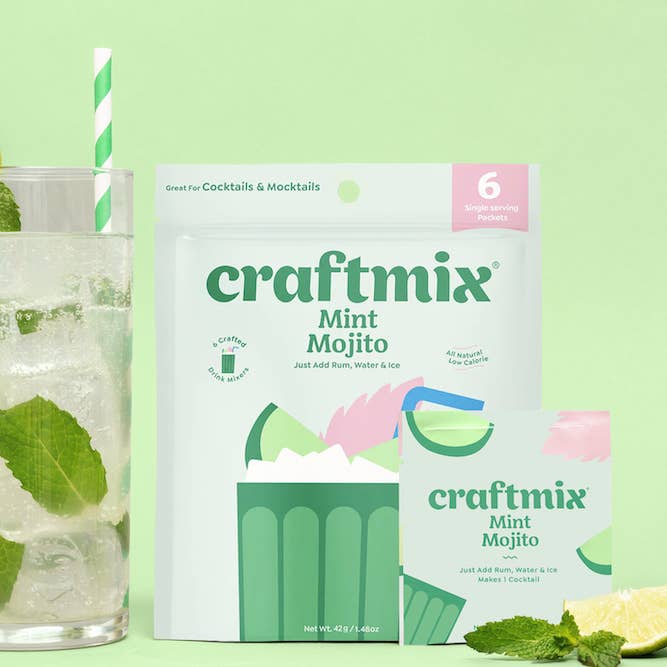 Mint Mojito Cocktail / Mocktail Mixer - 6 Servings Multipack for wholesale by Craftmix