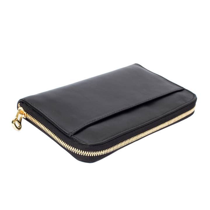 The Artisan and Company – wholesale Wallet – Women's – Accordion Leather Zip Wallet1