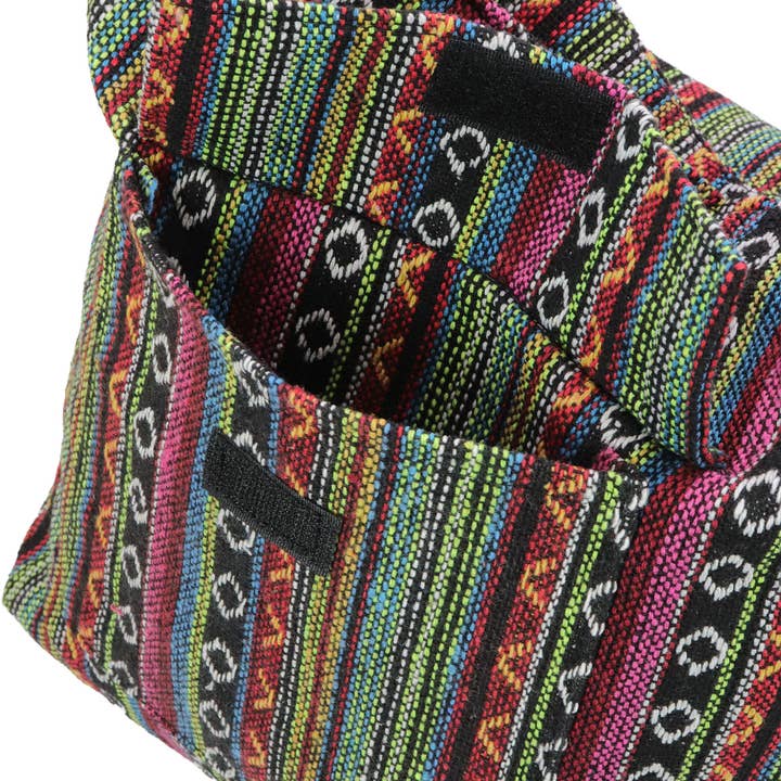 ASSORTED Navajo Baja Tribal Zipper Canvas Hobo Bag for wholesale on Faire8