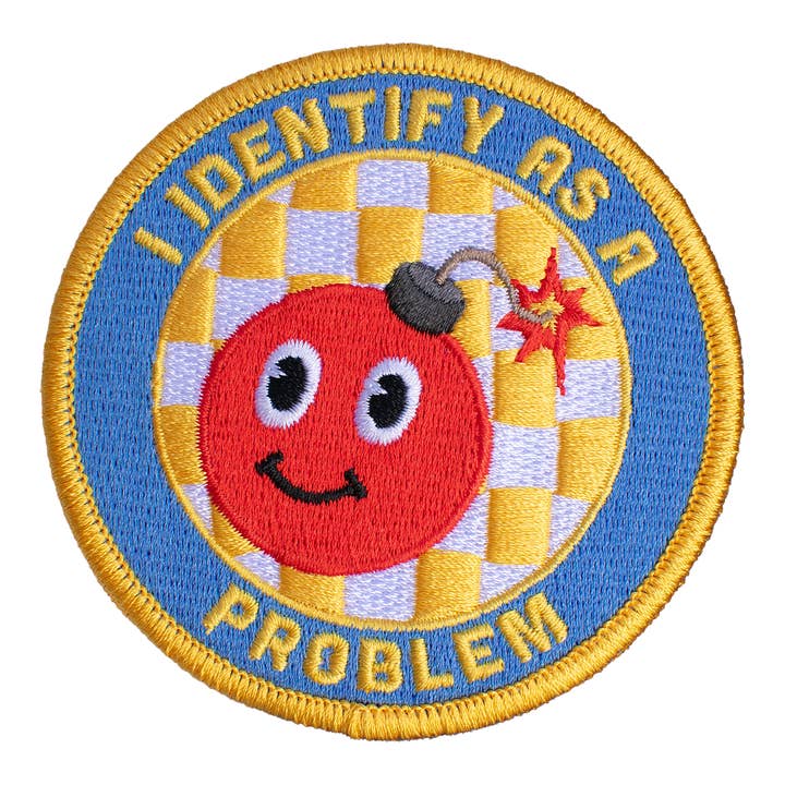 I Identify As A Problem (Iron-On Patch) for wholesale by Retrograde Supply Co.