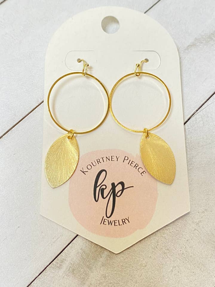 Gold on Gold Dangles for wholesale by KP Designs