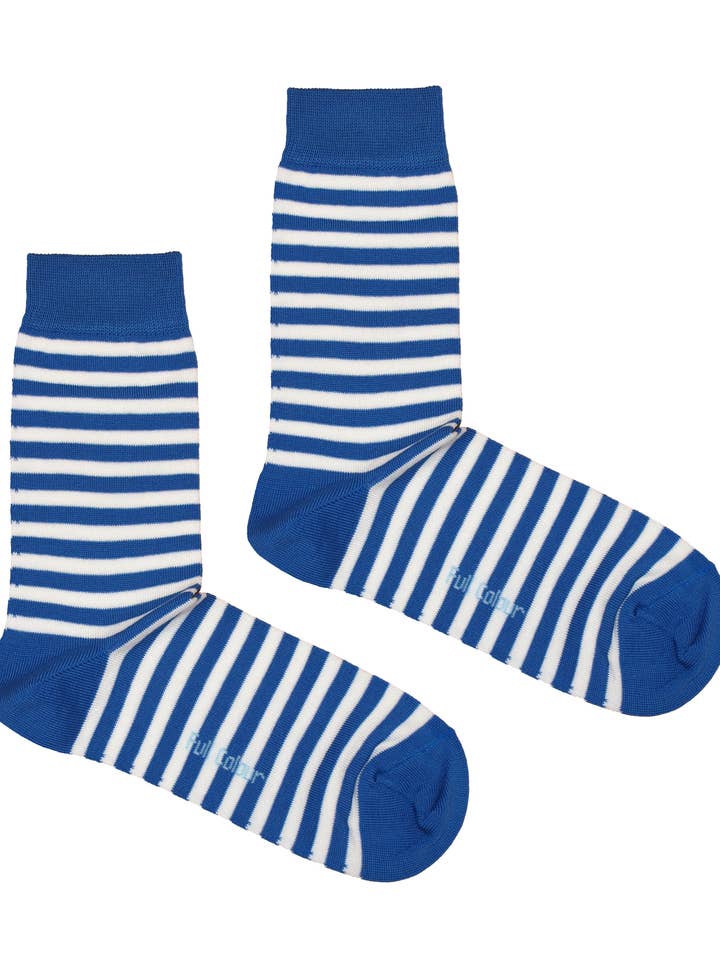 MERCERISIERTE SEEMANNS-SOCKE IN BLAU für den Großhandel von Full Colour