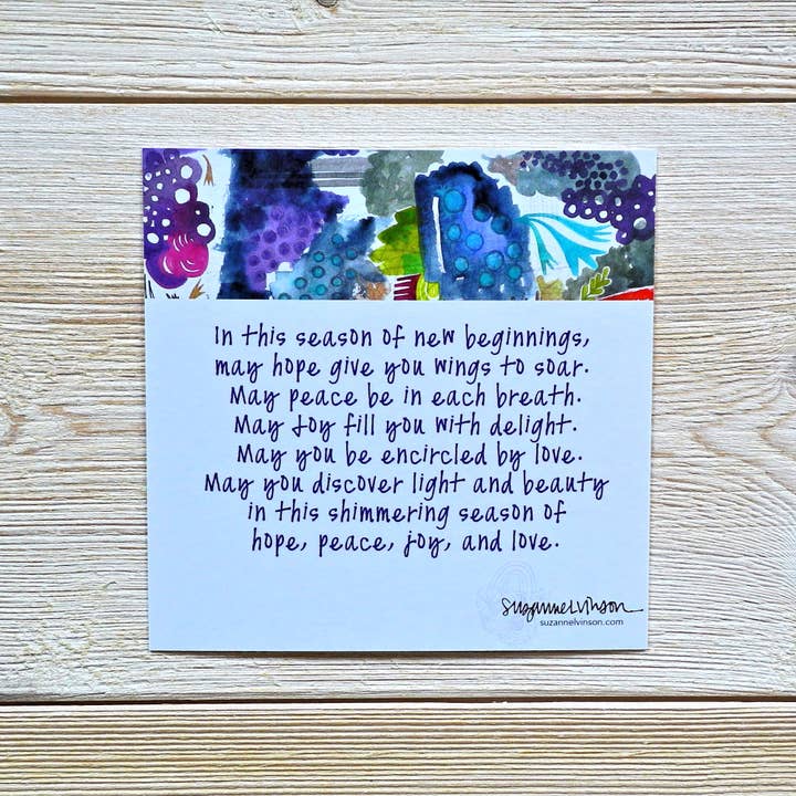 Silver Tree Art by Suzanne L. Vinson - Wholesale Religious Card - Advent Prayer Cards3