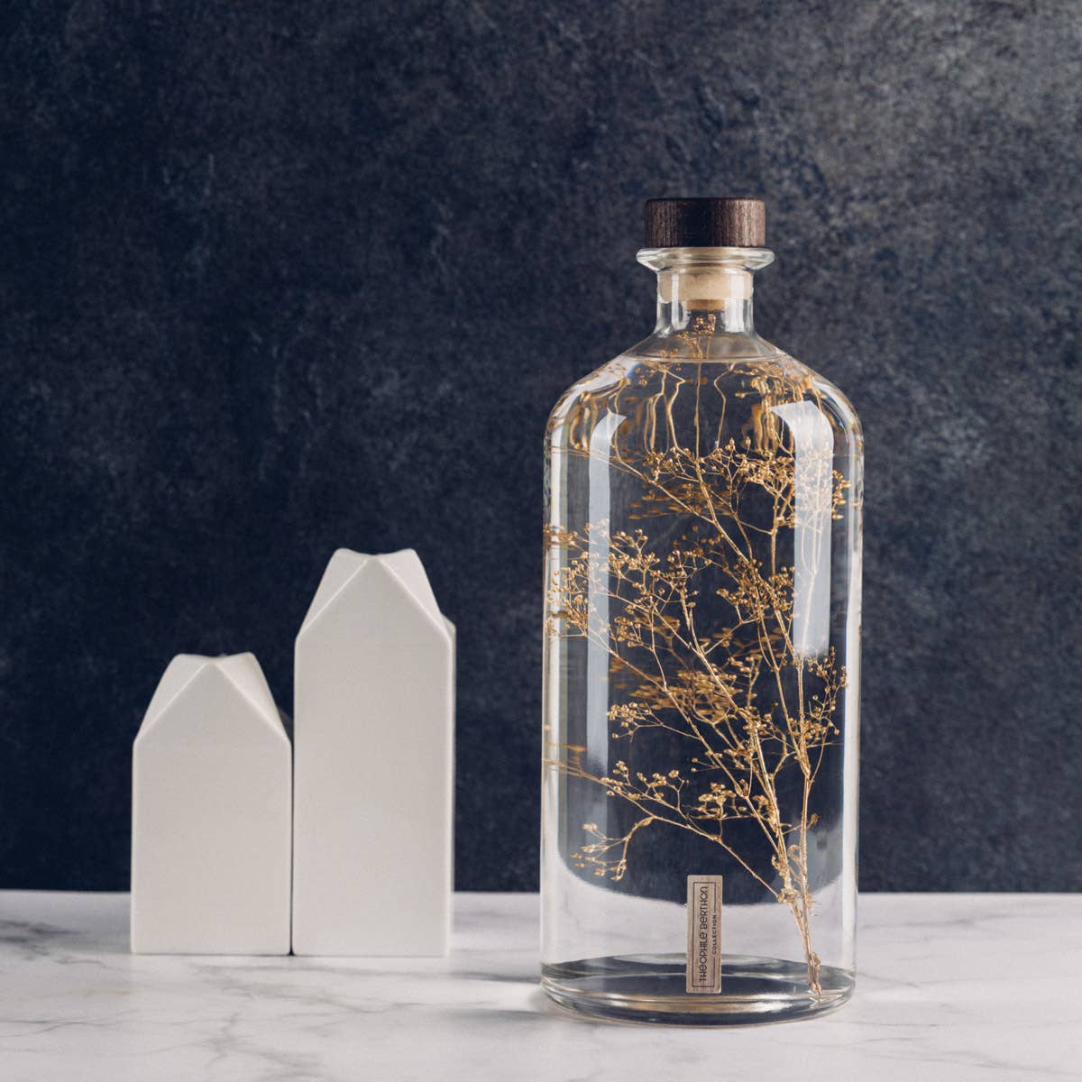 Theophile Berthon – Großhandel Pflanzen – Das Herbarium Schleierkraut Gold - XL-Glas - eingetauchte Pflanze4