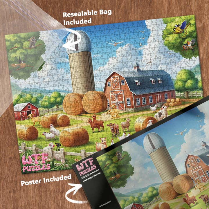 WTF Puzzles - Wholesale Puzzle - Adult - Fuck Farm | 1,000 Pieces4