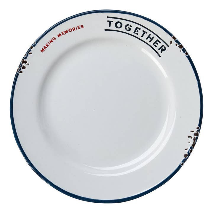 Making Memories App Plate Multi Stoneware Summer for wholesale by tag