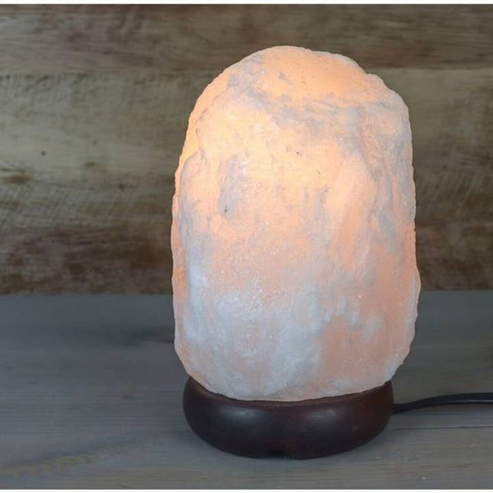 Himalayan Secrets Canada - Wholesale Salt Lamp - Natural WHITE Himalayan Salt Lamp - 6-8 Lbs