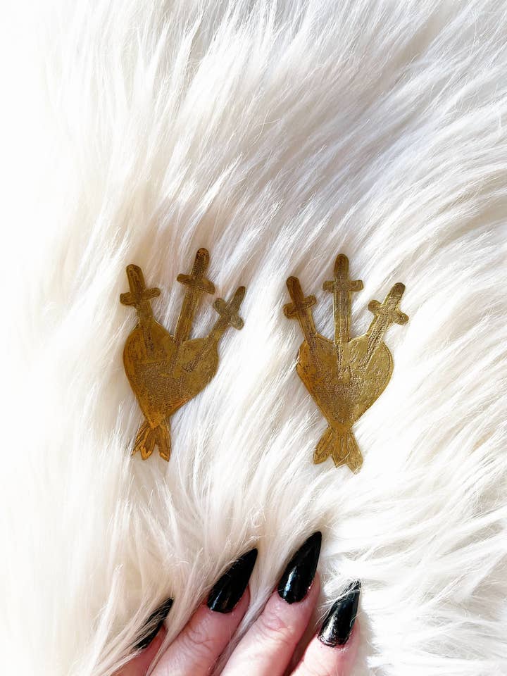 Amulets + Talismans 3 Of Swords Earrings for wholesale by storm + stress