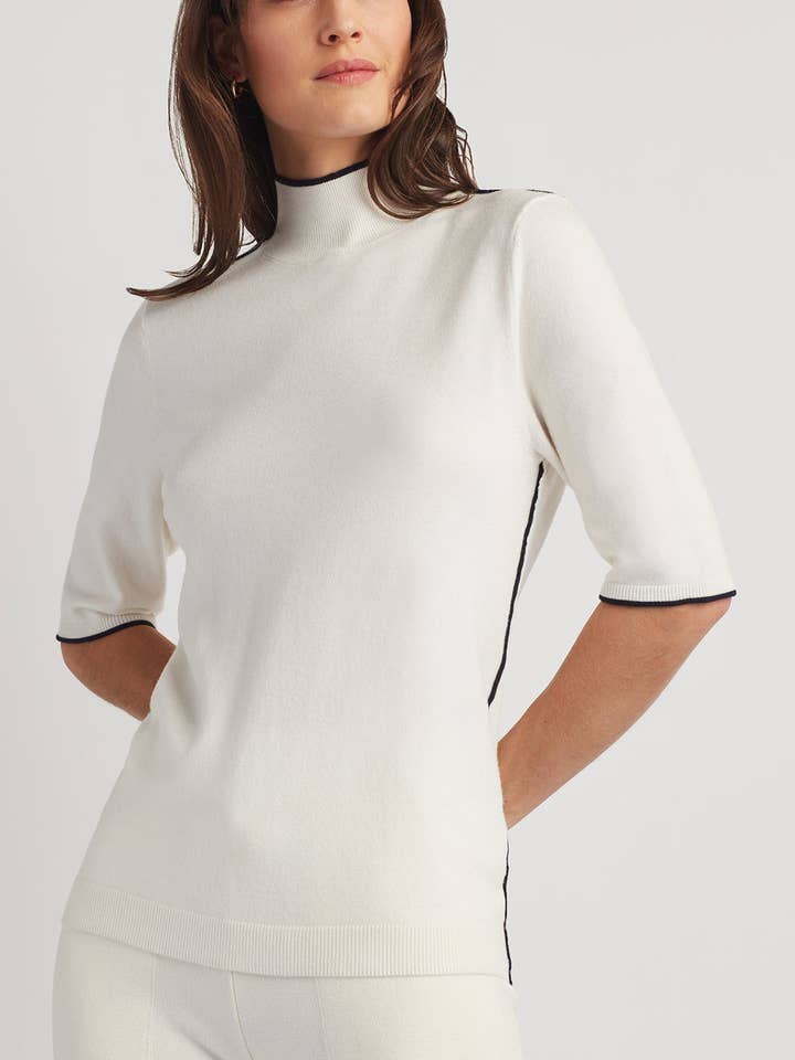 Ellen Tracy - Wholesale Knit Sweater - Women's - CARLEE MOCK NECK SWEATER TEE1