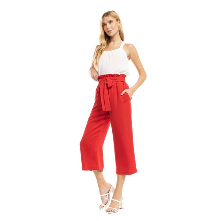 Naked Zebra Rack - Wholesale Pants - Women's - High Waist Culottes Pants1